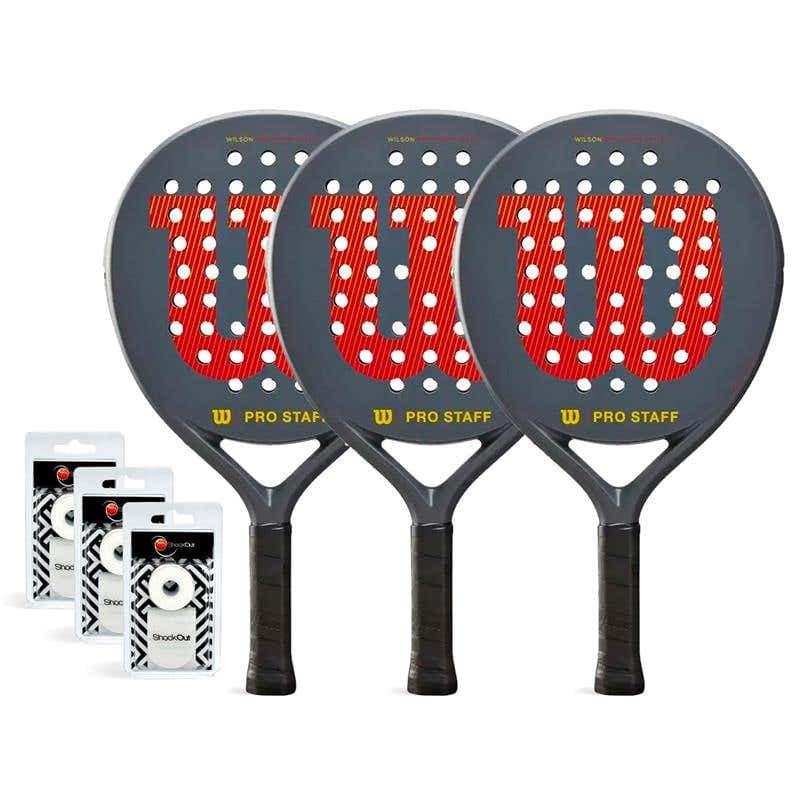 Pala de Pádel Pack Trio Wilson Pro Staff V2 Team Alt Gyrd